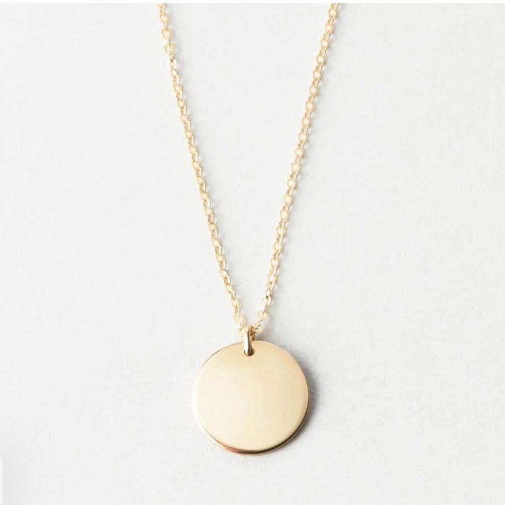 Blank Vollmond Necklace - solid gold